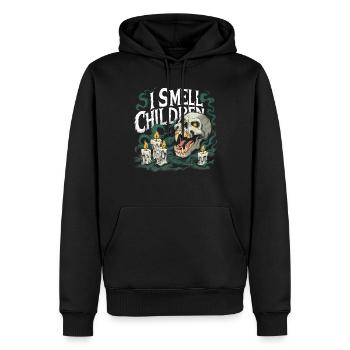 Halloween Squelette Effrayant Effrayant Horreur Fête - Sweat à capuche Premium bio Homme - noir - Devant - Nico (187cm)