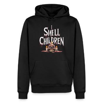Halloween, Squelette, Effrayant, Effrayant, Horreur, Fête - Sweat à capuche Premium bio Homme - noir - Devant - Nico (187cm)
