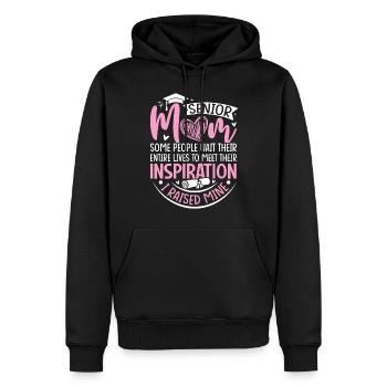 Senior Mom Class Of 2024 Funny Senior Graduation - Sweat à capuche Premium bio Homme - noir - Devant - Nico (187cm)