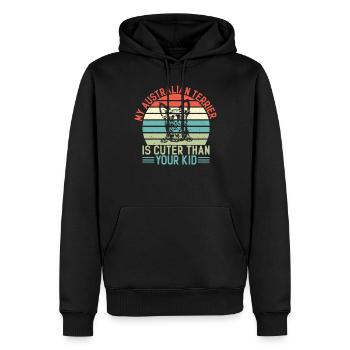 Australian Terrier Gifts - Männer Premium Bio Hoodie - Schwarz - Vorne - Nico (187cm)