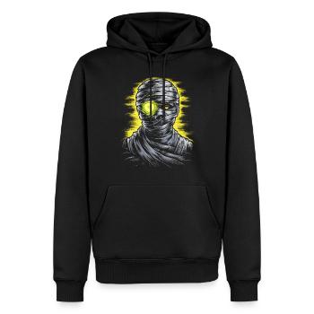 Halloween Kostüm Kürbis Scary Spooky Horror Party - Männer Premium Bio Hoodie - Schwarz - Vorne - Nico (187cm)
