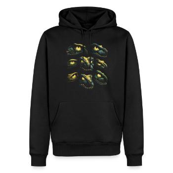 Halloween Kostüm Kürbis Scary Spooky Horror Party - Männer Premium Bio Hoodie - Schwarz - Vorne - Nico (187cm)