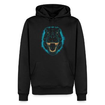 Halloween Kostüm Kürbis Scary Spooky Horror Party - Männer Premium Bio Hoodie - Schwarz - Vorne - Nico (187cm)