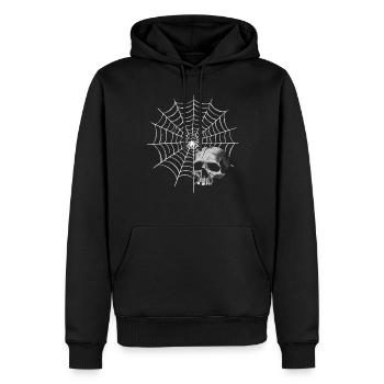Halloween Kostüm Kürbis Scary Spooky Horror Party - Männer Premium Bio Hoodie - Schwarz - Vorne - Nico (187cm)