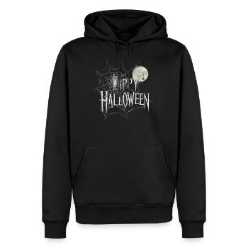 Halloween Kostüm Kürbis Scary Spooky Horror Party - Männer Premium Bio Hoodie - Schwarz - Vorne - Nico (187cm)