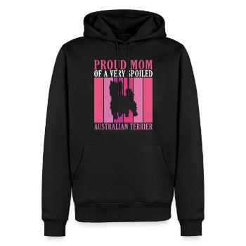 Cadeaux pour terrier australien - Sweat à capuche Premium bio Homme - noir - Devant - Nico (187cm)