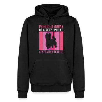 Australian Terrier Gifts - Männer Premium Bio Hoodie - Schwarz - Vorne - Nico (187cm)