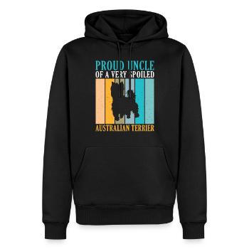 Australian Terrier Gifts - Männer Premium Bio Hoodie - Schwarz - Vorne - Nico (187cm)