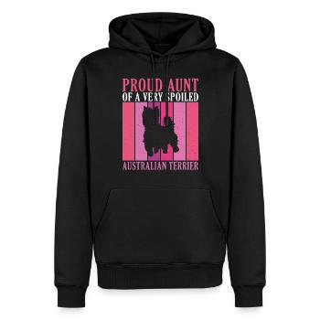 Cadeaux pour terrier australien - Sweat à capuche Premium bio Homme - noir - Devant - Nico (187cm)