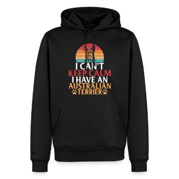Cadeaux pour terrier australien - Sweat à capuche Premium bio Homme - noir - Devant - Nico (187cm)