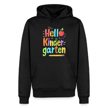 Maternelle Inscription à l’école Début Maternelle Enfant - Sweat à capuche Premium bio Homme - noir - Devant - Nico (187cm)