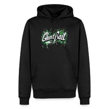 Appât fantôme Paranormal Chasseur de fantômes - Sweat à capuche Premium bio Homme - noir - Devant - Nico (187cm)