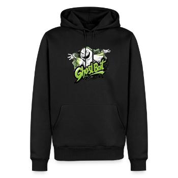 Appât fantôme Paranormal Chasseur de fantômes - Sweat à capuche Premium bio Homme - noir - Devant - Nico (187cm)
