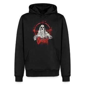 Appât fantôme Paranormal Chasseur de fantômes - Sweat à capuche Premium bio Homme - noir - Devant - Nico (187cm)