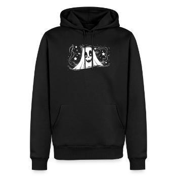 Appât fantôme Paranormal Chasseur de fantômes - Sweat à capuche Premium bio Homme - noir - Devant - Nico (187cm)