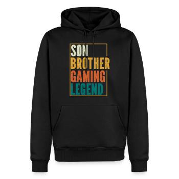 Videospiele Gaming Boys Bruder Teen - Männer Premium Bio Hoodie - Schwarz - Vorne - Nico (187cm)
