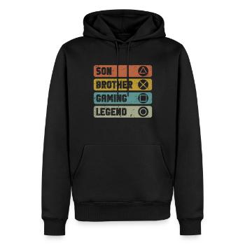 Videospiele Gaming Boys Bruder Teen - Männer Premium Bio Hoodie - Schwarz - Vorne - Nico (187cm)