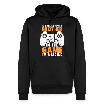 Videospiele Gaming Boys Bruder Teen - Männer Premium Bio Hoodie - Schwarz - Vorne - Nico (187cm)