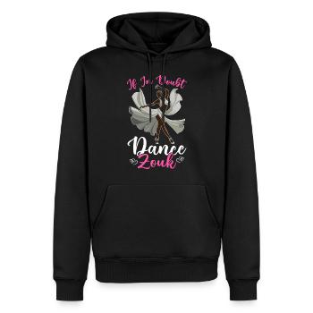 Funny Zouk Dancer Saying - Men’s Premium Organic Hoodie - black - Front - Nico (187cm)