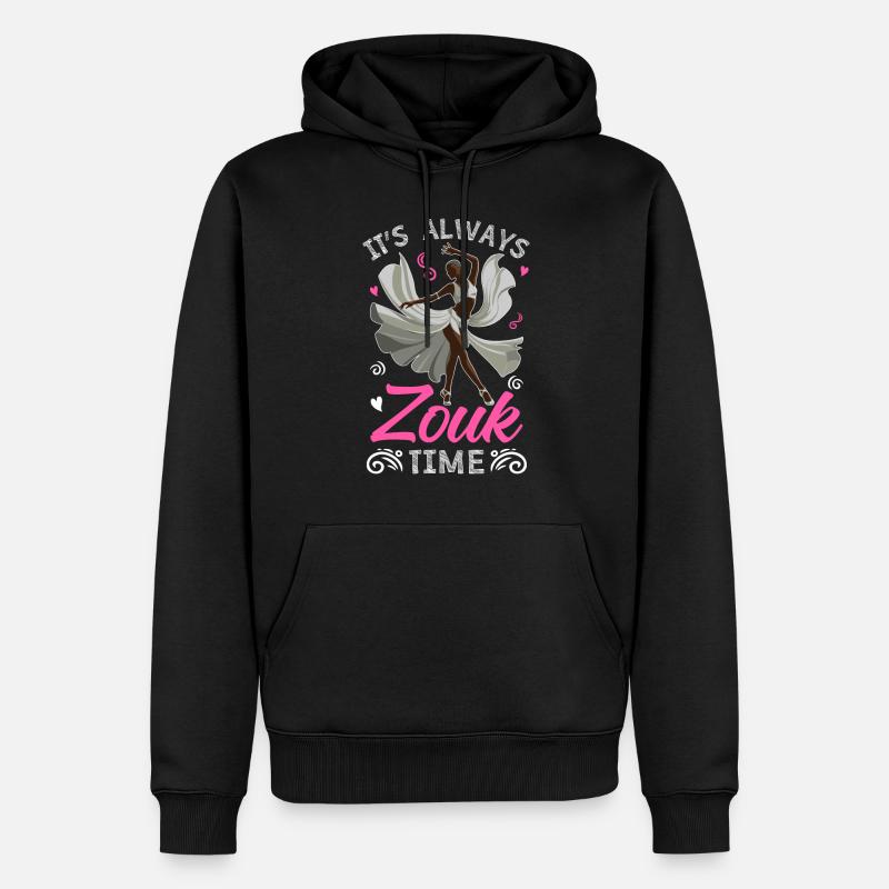 Witziger Zouk Tänzer Spruch - Männer Premium Bio Hoodie - Schwarz