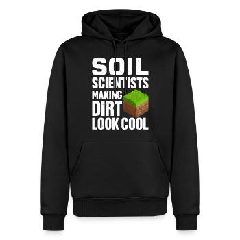 Bodenwissenschaftler Pedologie - Männer Premium Bio Hoodie - Schwarz - Vorne - Nico (187cm)