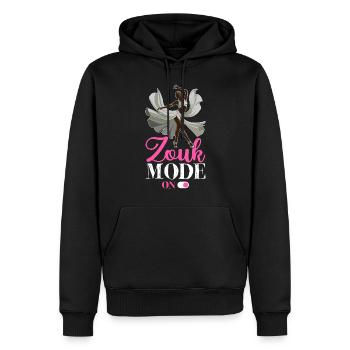 Funny Zouk Dancer Saying - Men’s Premium Organic Hoodie - black - Front - Nico (187cm)