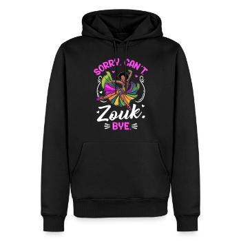 Funny Zouk Dancer Saying - Men’s Premium Organic Hoodie - black - Front - Nico (187cm)