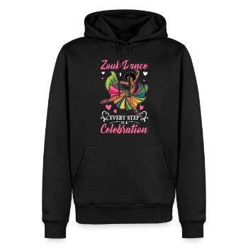 Funny Zouk Dancer Saying - Men’s Premium Organic Hoodie - black - Front - Nico (187cm)