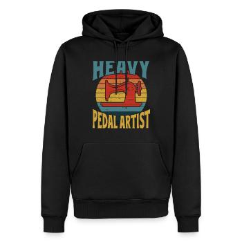 Heavy Pedal Artist - Machine à coudre Quilter - Sweat à capuche Premium bio Homme - noir - Devant - Nico (187cm)