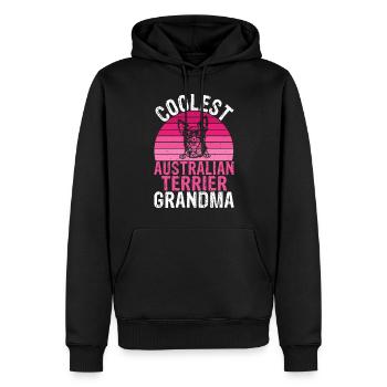 Australian Terrier Gifts - Männer Premium Bio Hoodie - Schwarz - Vorne - Nico (187cm)