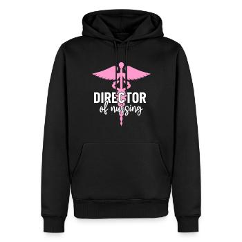 Directrice des soins infirmiers Infirmière drôle RN Healthcare - Sweat à capuche Premium bio Homme - noir - Devant - Nico (187cm)