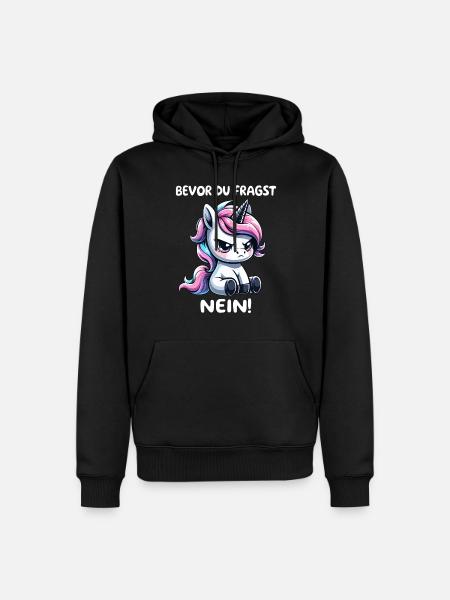 Before you ask: No - Men’s Premium Organic Hoodie - black