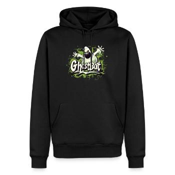 Appât fantôme Paranormal Chasseur de fantômes - Sweat à capuche Premium bio Homme - noir - Devant - Nico (187cm)