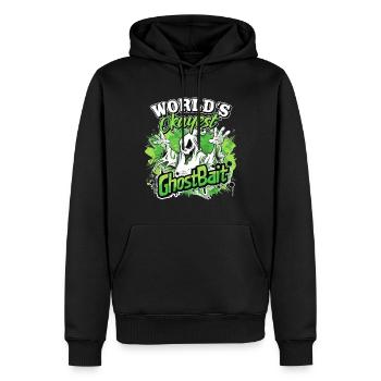 Appât fantôme Paranormal Chasseur de fantômes - Sweat à capuche Premium bio Homme - noir - Devant - Nico (187cm)