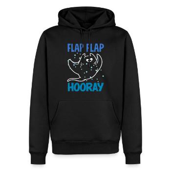 Ocean Animal Diving Stingray Mantarochen - Männer Premium Bio Hoodie - Schwarz - Vorne - Nico (187cm)