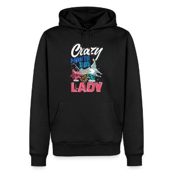 Ocean Animal Diving Stingray Mantarochen - Männer Premium Bio Hoodie - Schwarz - Vorne - Nico (187cm)