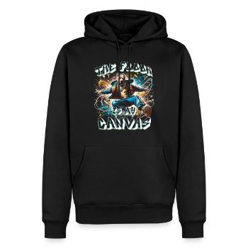 Breakdance B-boy The Floor Is My Canvas - Männer Premium Bio Hoodie - Schwarz - Vorne - Nico (187cm)