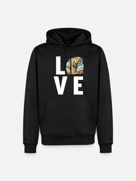 Saber-Toothed Tiger Sabertooth Tiger - Men’s Premium Organic Hoodie - black