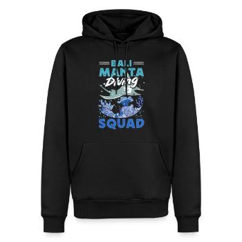 Ocean Animal Diving Stingray Mantarochen - Männer Premium Bio Hoodie - Schwarz - Vorne - Nico (187cm)