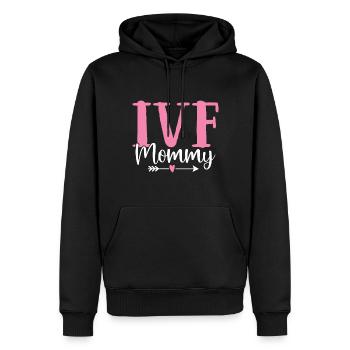 IVF Mommy Embryology IVF Pineapple Egg Retrieval - Men’s Premium Organic Hoodie - black - Front - Nico (187cm)
