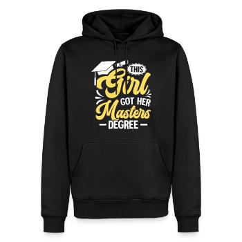 Funny Masters Girls Class Of 2024 Masters - Men’s Premium Organic Hoodie - black - Front - Nico (187cm)