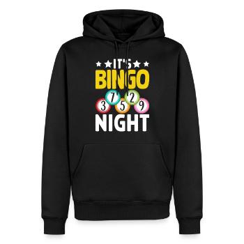 It's Bingo Night Funny Bingo Caller Holler - Männer Premium Bio Hoodie - Schwarz - Vorne - Nico (187cm)