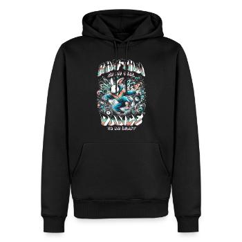 Breakdance B-boy Rhythm in My Soul - Men’s Premium Organic Hoodie - black - Front - Nico (187cm)