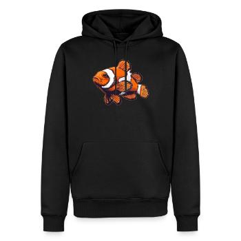 Clownfish Clownfische Clownfisch - Männer Premium Bio Hoodie - Schwarz - Vorne - Nico (187cm)