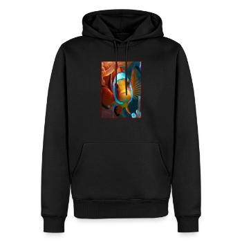 Clownfish Clownfische Clownfisch - Männer Premium Bio Hoodie - Schwarz - Vorne - Nico (187cm)