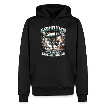 Breakdance B-boy Cascadeur Danseur de rue - Sweat à capuche Premium bio Homme - noir - Devant - Nico (187cm)