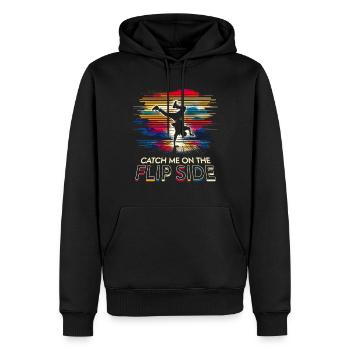Breakdance Attrape-moi sur l’autre côté - Sweat à capuche Premium bio Homme - noir - Devant - Nico (187cm)