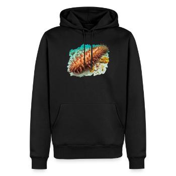 Sea Cucumber Seegurken Seegurke - Männer Premium Bio Hoodie - Schwarz - Vorne - Nico (187cm)