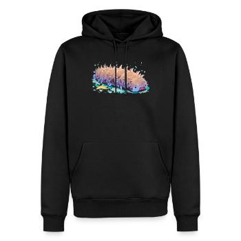 Sea Cucumber Seegurken Seegurke - Männer Premium Bio Hoodie - Schwarz - Vorne - Nico (187cm)