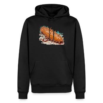 Sea Cucumber Seegurken Seegurke - Männer Premium Bio Hoodie - Schwarz - Vorne - Nico (187cm)